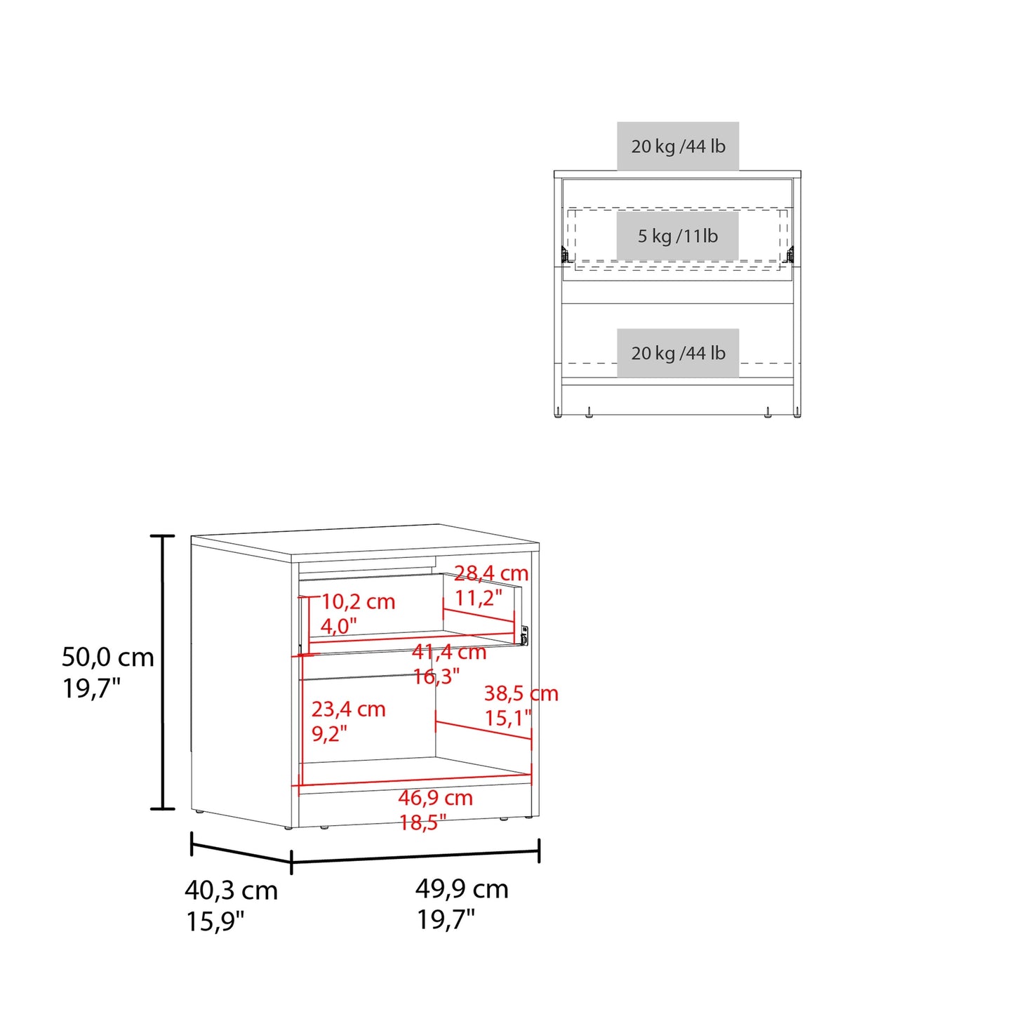 Floating Wall Nightstand